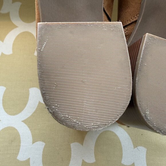 GAP Factory Chelsea Boots in Faux Suede, Cognac, Women's size 10 - Picture 12 of 14